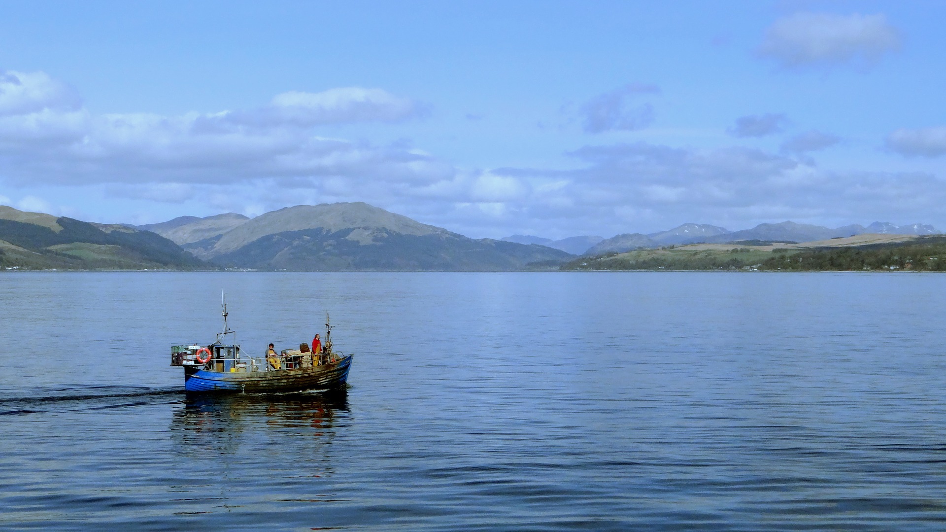 A fishing boat on Loch Linnhe