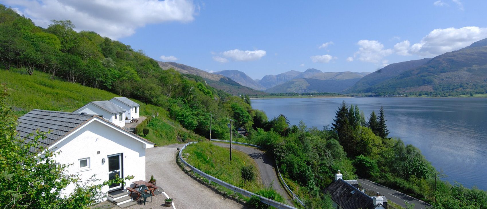 A selection of 3 and 4 star self catering
Cottages in the Scottish Highlands
set high above Loch Linnhe and Loch Leven 
with panoramic views

